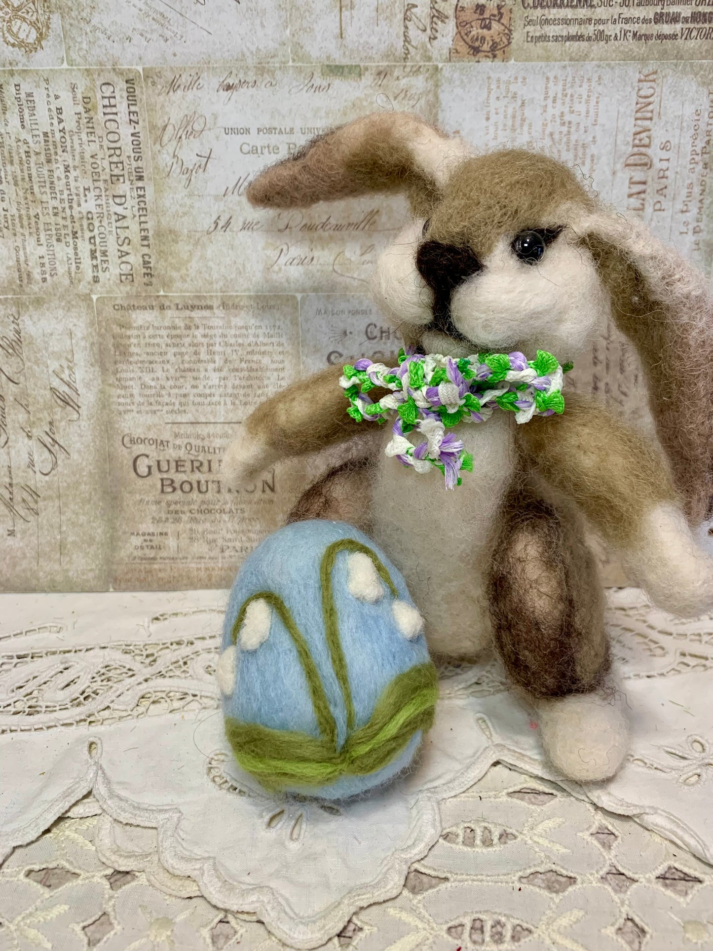 Handmade Wool Felt Floral Design Eggs for Easter | Felt Easter Ornaments | Easter Egg Hunt | Easter Decorations