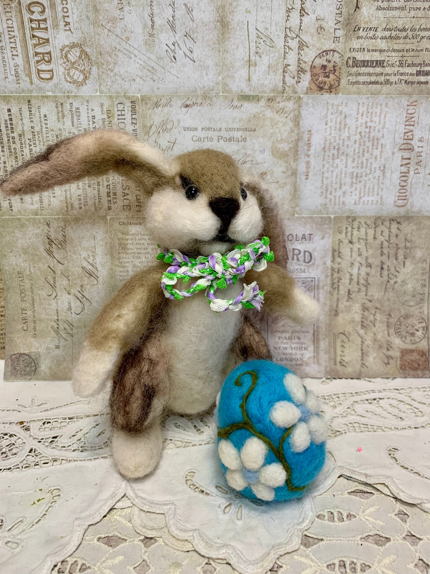 Handmade Wool Felt Floral Design Eggs for Easter | Felt Easter Ornaments | Easter Egg Hunt | Easter Decorations