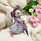 Victorian Lady Mouse with Baby – Handmade Needle-Felted Collectible Art Doll