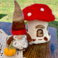 Needle Felt Gnome – Autumn Nordic Fall Decor – Short Wool Gonk – Handmade Woodland Gnome Waldorf Inspired Sculpture