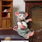 Librarian Mouse – Needle Felted Mouse – Handmade Wool Art Doll, Whimsical Collectible, Vintage Librarian Decor, Gift for Book Lovers