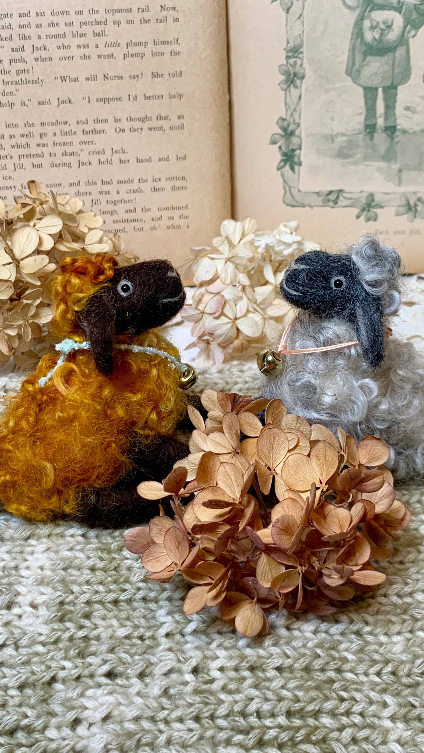 Needle Felted Sheep Cinnamon – Handmade Wool Animal, Soft Pastel Spring Decor, Collectible Waldorf Doll, Farmhouse Gift