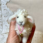 Needle Felted Sheep Lillibelle – Handmade Wool Animal, Soft Pastel Spring Decor, Collectible Waldorf Doll, Farmhouse Gift