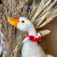 Handmade Needle Felted Goose – Wool Valentine Ornament & Collectible