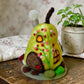 Needle Felt Pear Mouse House - Forest Decor – Handmade Woodland Waldorf Inspired Soft Sculpture