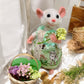 Needle Felted Mouse – Summer Garden Mouse Art Doll – Wool Collectible