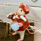 Filo Nibbleton the Coffee Mouse – OOAK Needle Felted White Mouse | Handmade Art Doll