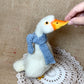 Handmade Needle Felted Goose – Wool Valentine Ornament & Collectible