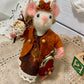 Autumn the Mouse – OOAK Needle Felted Natural Fiber Doll | Handmade Art Doll