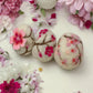 Handmade Wool Felt Cherry Blossom Floral Design Eggs for Easter | Felt Easter Ornaments | Easter Egg Hunt | Easter Decorations