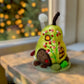 Needle Felt Pear Mouse House - Forest Decor – Handmade Woodland Waldorf Inspired Soft Sculpture