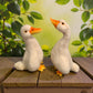 Handmade Needle Felted Goose – Wool Valentine Ornament & Collectible