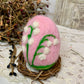 Handmade Wool Felt Floral Design Eggs for Easter | Felt Easter Ornaments | Easter Egg Hunt | Easter Decorations