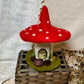 Needle Felt Mushroom House - Fall Toadstool Decoration – Autumn Forest Decor – Handmade Woodland Waldorf Inspired Soft Sculpture