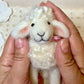 Needle Felted Sheep Lillibelle – Handmade Wool Animal, Soft Pastel Spring Decor, Collectible Waldorf Doll, Farmhouse Gift