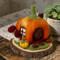 Needle Felt Pumpkin Fairy House - Forest Decor – Handmade Woodland Waldorf Inspired Soft Sculpture