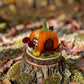 Needle Felt Pumpkin Fairy House - Forest Decor – Handmade Woodland Waldorf Inspired Soft Sculpture