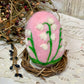 Handmade Wool Felt Floral Design Eggs for Easter | Felt Easter Ornaments | Easter Egg Hunt | Easter Decorations
