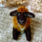 Needle Felted Sheep Cinnamon – Handmade Wool Animal, Soft Pastel Spring Decor, Collectible Waldorf Doll, Farmhouse Gift