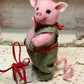 Needle Felted Christmas Pig in Festive Outfit – Handmade Cute Piggy Toy – Perfect Gift for Pig Lovers – Farm Animal Plush – Wool Pig Figurine