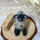 Needle Felted Sheep Clover – Handmade Wool Animal, Soft Pastel Spring Decor, Collectible Waldorf Doll, Farmhouse Gift