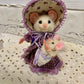 Winny the Nanny Mouse – OOAK Needle Felted Art Doll | Handmade Victorian Lady Felt Mouse with Baby