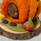 Needle Felt Pumpkin Fairy House - Forest Decor – Handmade Woodland Waldorf Inspired Soft Sculpture
