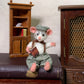 Librarian Mouse – Needle Felted Mouse – Handmade Wool Art Doll, Whimsical Collectible, Vintage Librarian Decor, Gift for Book Lovers