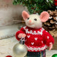 Leo the Needle Felted Mouse | Handmade Wool Animal Toy | Cute Mouse Figurine | Pet Lover Gift | Whimsical Home Decor Christmas Ornament