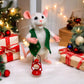 Felix the Mouse, natural fiber friend, felt mouse, OOAK Art Doll