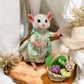 Needle Felted Mouse – Summer Garden Mouse Art Doll – Wool Collectible