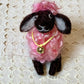 Needle Felted Sheep Clover – Handmade Wool Animal, Soft Pastel Spring Decor, Collectible Waldorf Doll, Farmhouse Gift