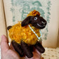 Needle Felted Sheep Cinnamon – Handmade Wool Animal, Soft Pastel Spring Decor, Collectible Waldorf Doll, Farmhouse Gift