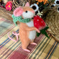 Needle-Felted Mouse with Strawberry – Handmade Natural Fiber Art Doll | Whimsical Woodland Decor Collectible Dressed Figurine