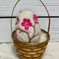 Handmade Wool Felt Cherry Blossom Floral Design Eggs for Easter | Felt Easter Ornaments | Easter Egg Hunt | Easter Decorations