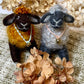 Needle Felted Sheep Clover – Handmade Wool Animal, Soft Pastel Spring Decor, Collectible Waldorf Doll, Farmhouse Gift