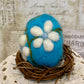 Handmade Wool Felt Floral Design Eggs for Easter | Felt Easter Ornaments | Easter Egg Hunt | Easter Decorations