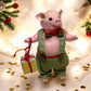 Needle Felted Christmas Pig in Festive Outfit – Handmade Cute Piggy Toy – Perfect Gift for Pig Lovers – Farm Animal Plush – Wool Pig Figurine