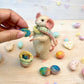 Needle-Felted Pip the Mouse – Handmade Easter Decoration | Natural Fiber Art Doll