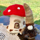 Needle Felt Gnome – Autumn Nordic Fall Decor – Short Wool Gonk – Handmade Woodland Gnome Waldorf Inspired Sculpture