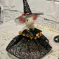 Needle-Felted Pippa the Witch Mouse – Handmade Natural Fiber Art Doll | Whimsical Woodland Decor Collectible Dressed Figurine