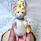 Handmade Needle Felted Mouse – Whimsical Wool Art Dolls in Colorful Outfits – Collectible Figurines, Gift for Mouse Lovers