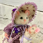 Winny the Nanny Mouse – OOAK Needle Felted Art Doll | Handmade Victorian Lady Felt Mouse with Baby