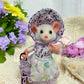 Victorian Lady Mouse with Baby – Handmade Needle-Felted Collectible Art Doll