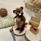 Needle Felted Beaver – Handmade Wool Animal – Bucky the Beaver Woodland Decor – Cute Felt Animal Figurine Gift