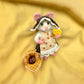 Bianca the Mouse – OOAK Needle Felted Natural Fiber Doll | Handmade Art Doll