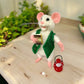 Felix the Mouse, natural fiber friend, felt mouse, OOAK Art Doll