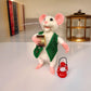 Felix the Mouse, natural fiber friend, felt mouse, OOAK Art Doll