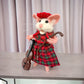 Hilda the Mouse, natural fiber friend, felt mouse, OOAK Art Doll