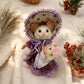 Winny the Nanny Mouse – OOAK Needle Felted Art Doll | Handmade Victorian Lady Felt Mouse with Baby